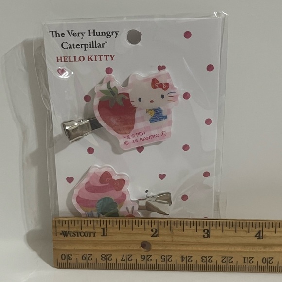 Hello Kitty/The Very Hungry Caterpillar Hair Clips - Picture 6 of 6